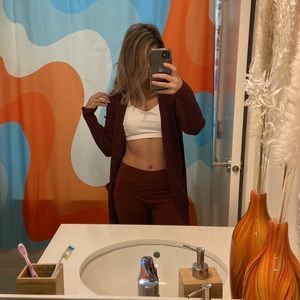 Long button up cardigan